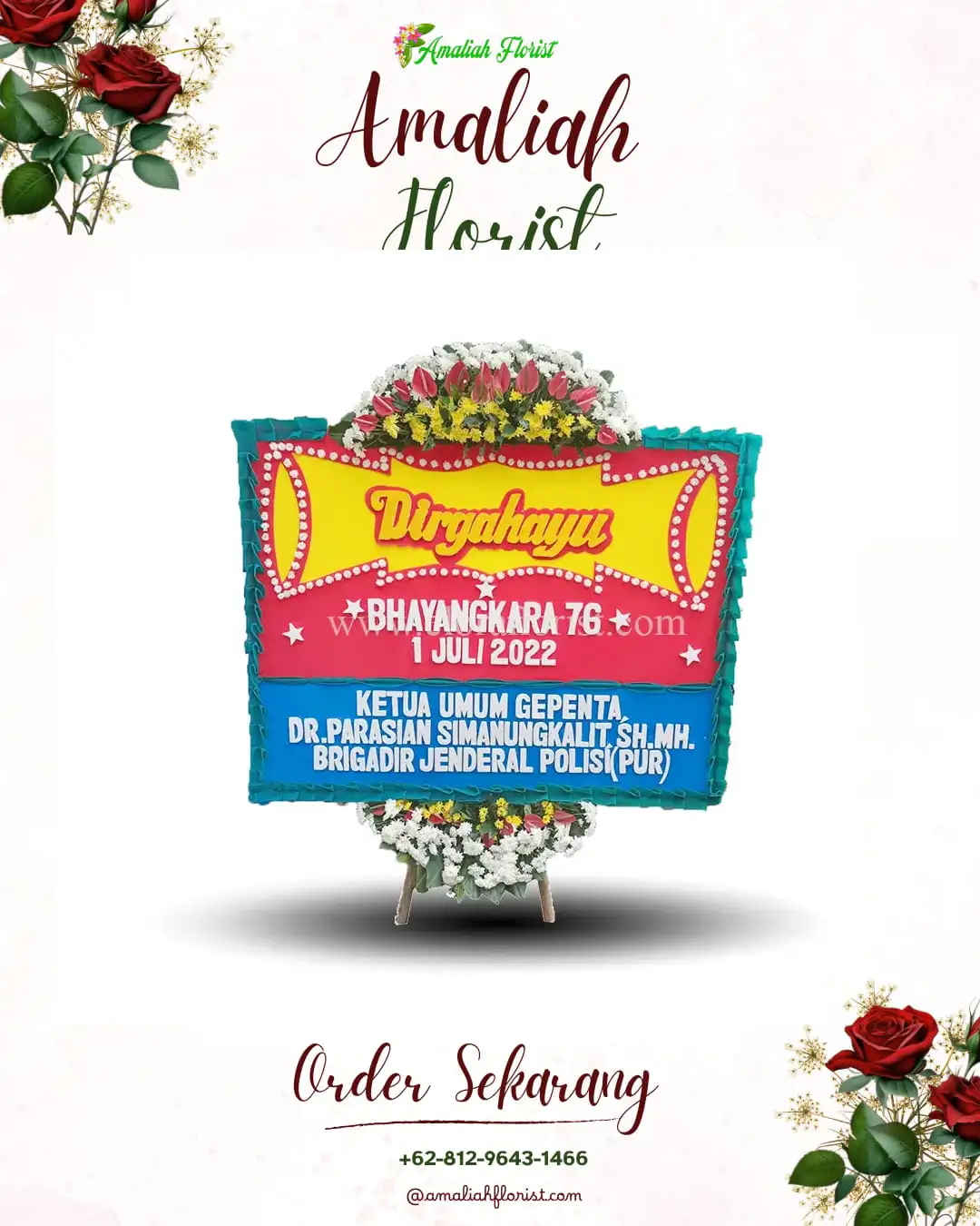 Papan Bunga HUT Ulang Tahun Sumbawa Barat
